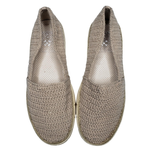 Vince Camuto | Relinsta Beige Woven Fabric Bohemian Platform Sneakers Women's 7 - Picture 2 of 12